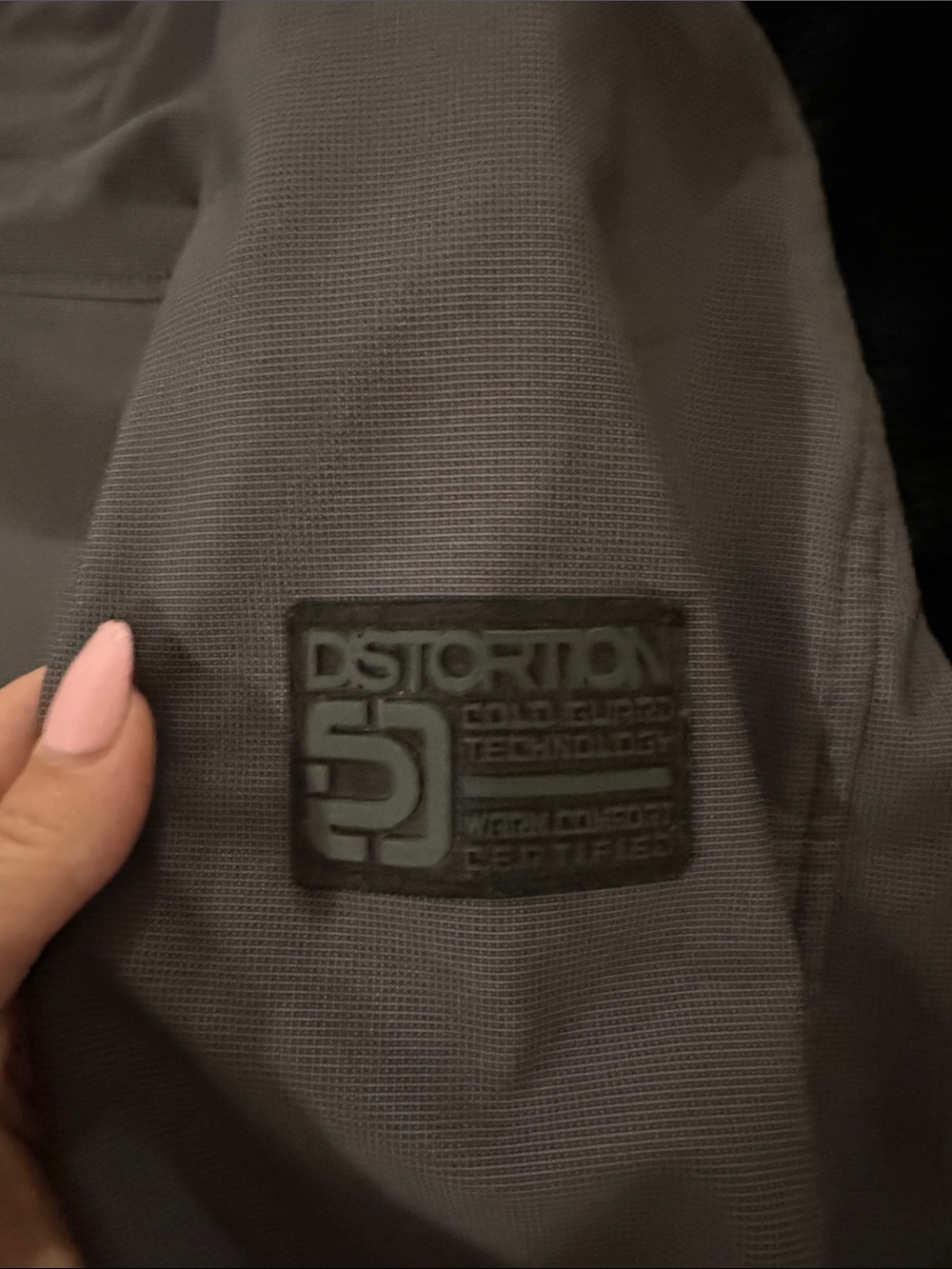 Men's Gray Shell Performance Jacket with Orange Lining - Picture 7 of 7